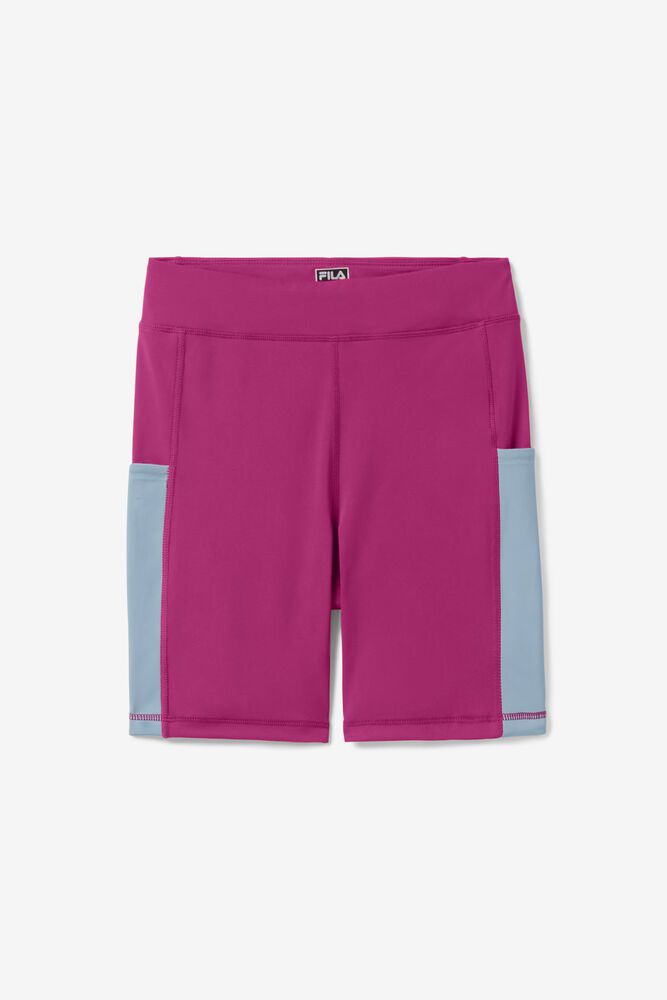 Fila Shorts Action Packed Bike Womens Pink - India SQE-974012